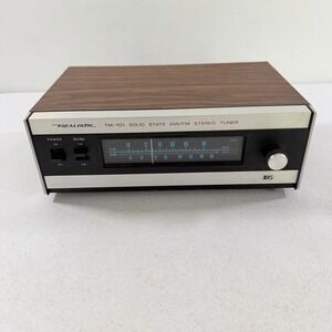 Realistic AM/FM Stereo Tuner Model TM-101 Model 31-1984  8091 POWERS ON READ
